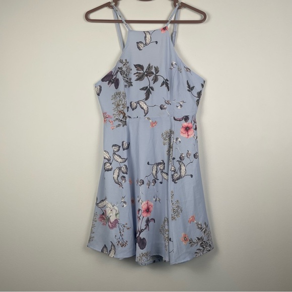 Jean Machine Blue Floral Dress - Picture 2 of 7